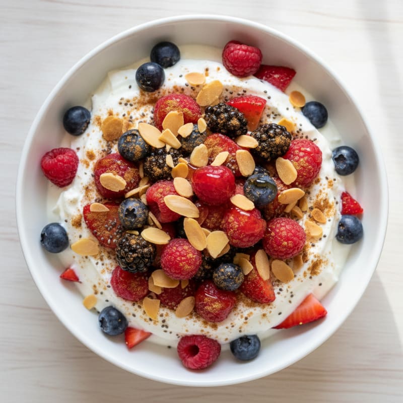 Berry-Almond Yogurt Parfait