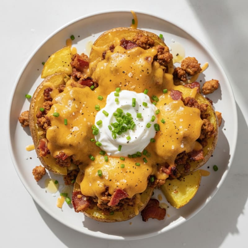 Bacon Cheddar Stuffed Potatoes