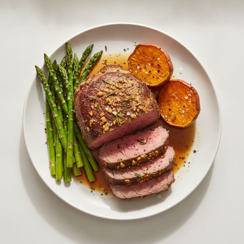 Garlic Herb Roasted Beef Tenderloin