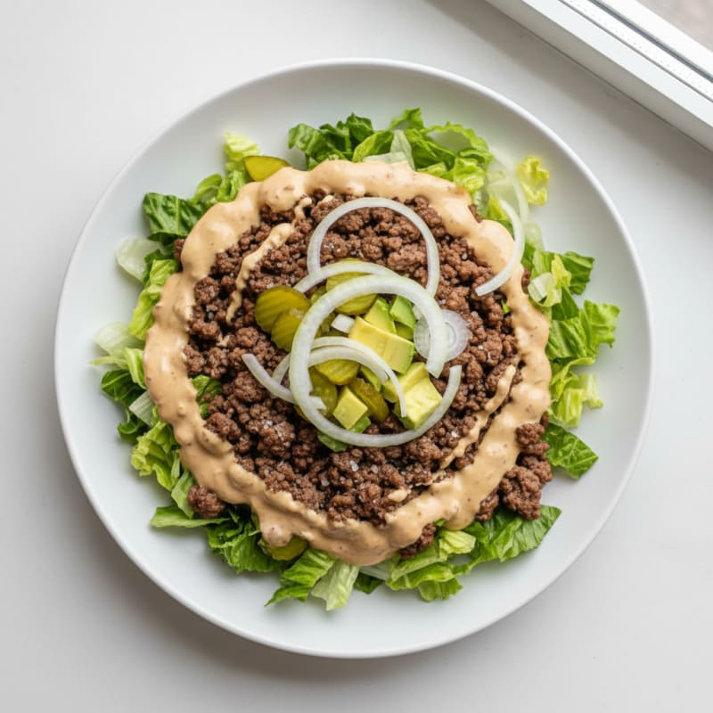 Creamy Big Mac Beef Bowl