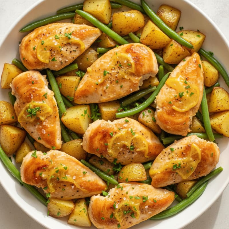 Lemon Herb Roasted Chicken and Potatoes