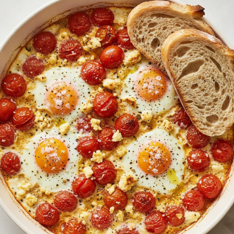 Baked Eggs with Roasted Tomatoes