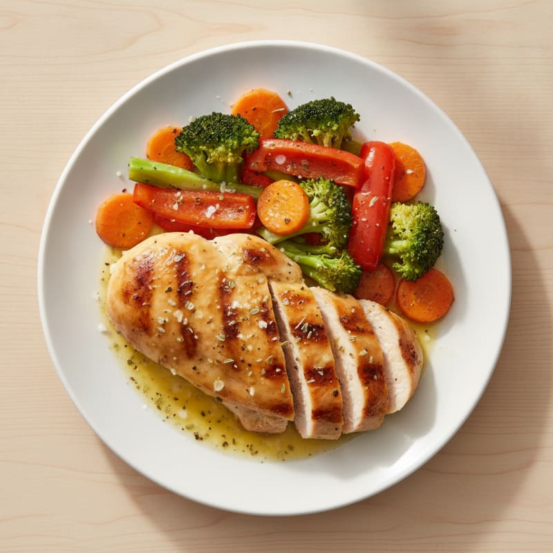 Lemon Herb Roasted Chicken with Vegetables