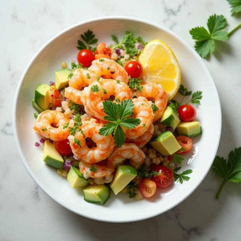 Citrus-Marinated Shrimp and Creamy Avocado Ceviche