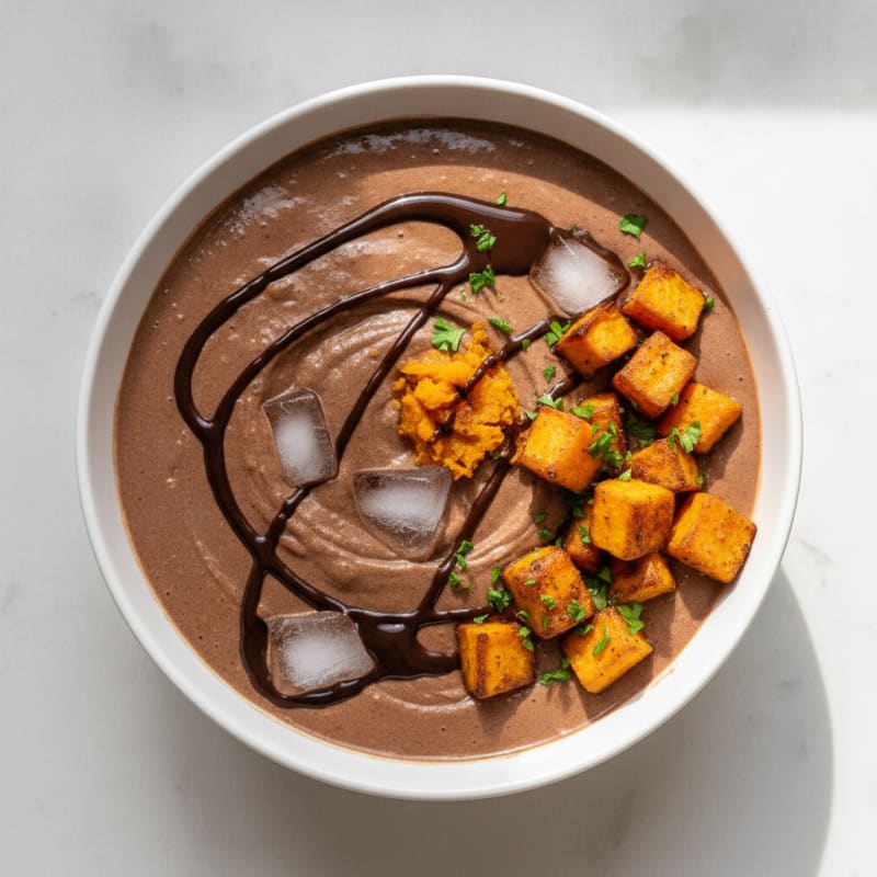 Dairy-Free Protein Chocolate Shake with Sweet Potato