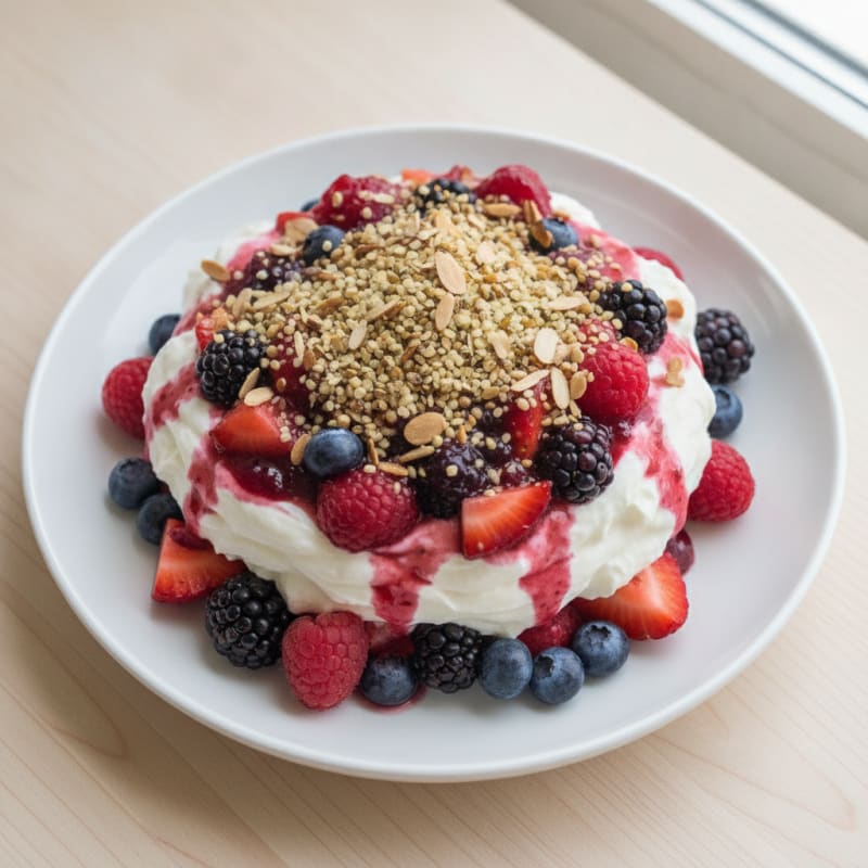 Creamy Greek Yogurt Protein Parfait with Mixed Berries