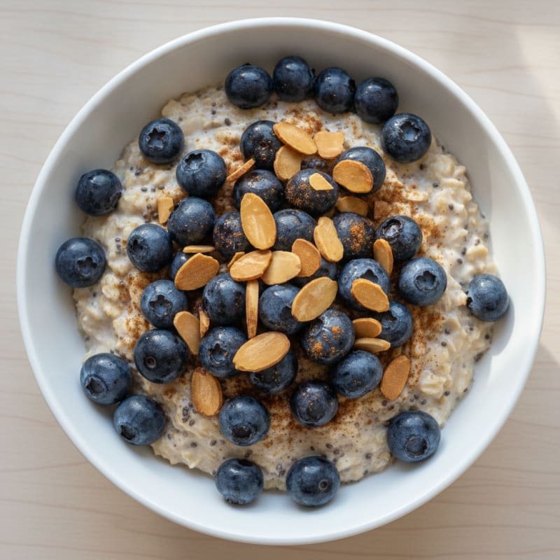 Blueberry Almond Overnight Oats