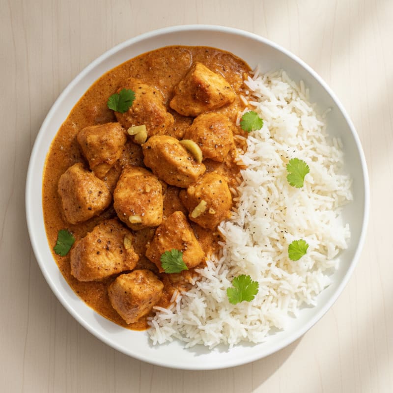 Spiced Butter Chicken with Basmati Rice
