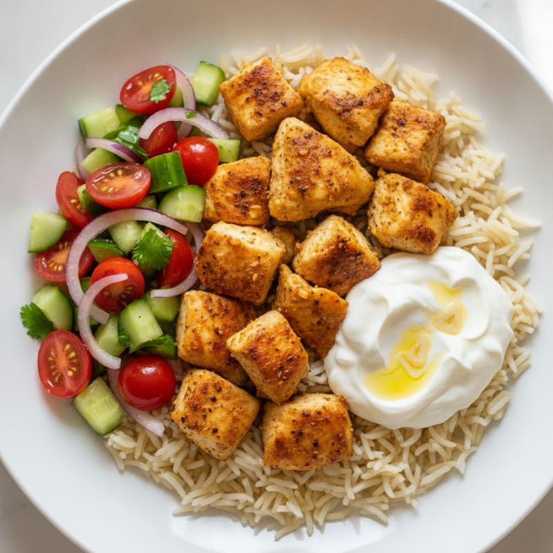 Chicken Shawarma Rice Bowl