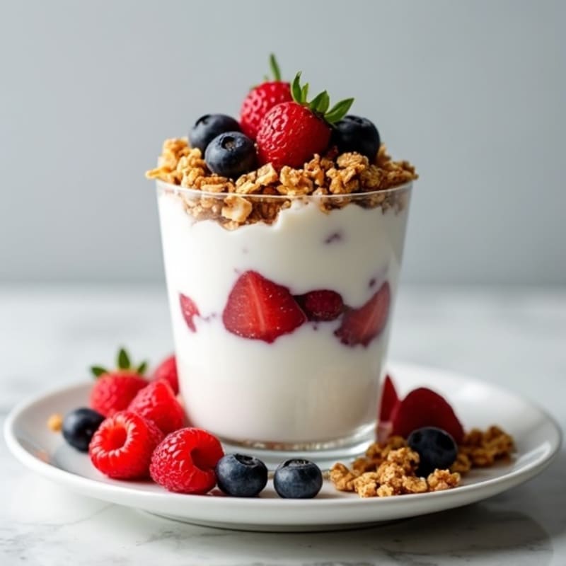 Creamy Greek Yogurt Protein Parfait with Mixed Berries