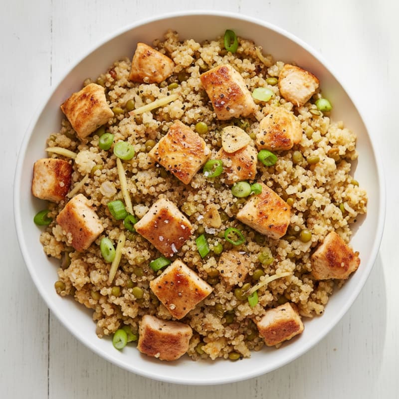 Lentil and Quinoa Fried Rice