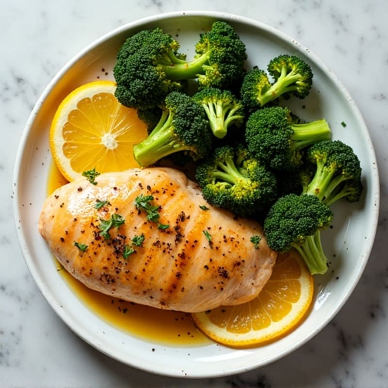 Sheet Pan Citrus-Garlic Chicken and Roasted Broccoli