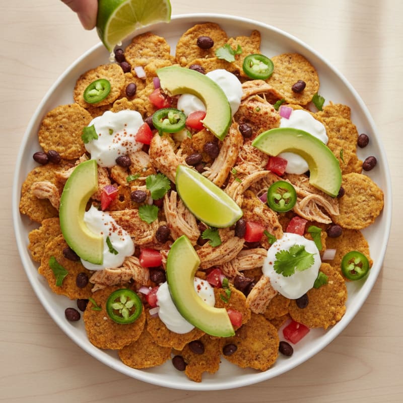 Loaded Chicken Protein Nachos