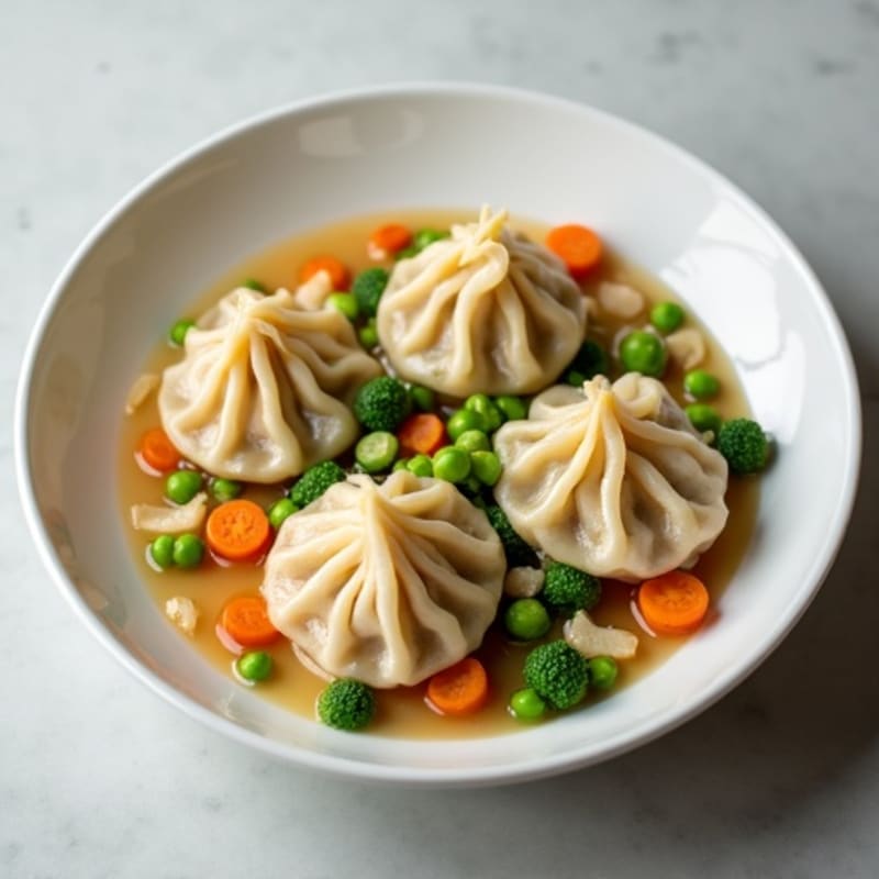 Healthy Creamy Chicken and Vegetable Dumplings