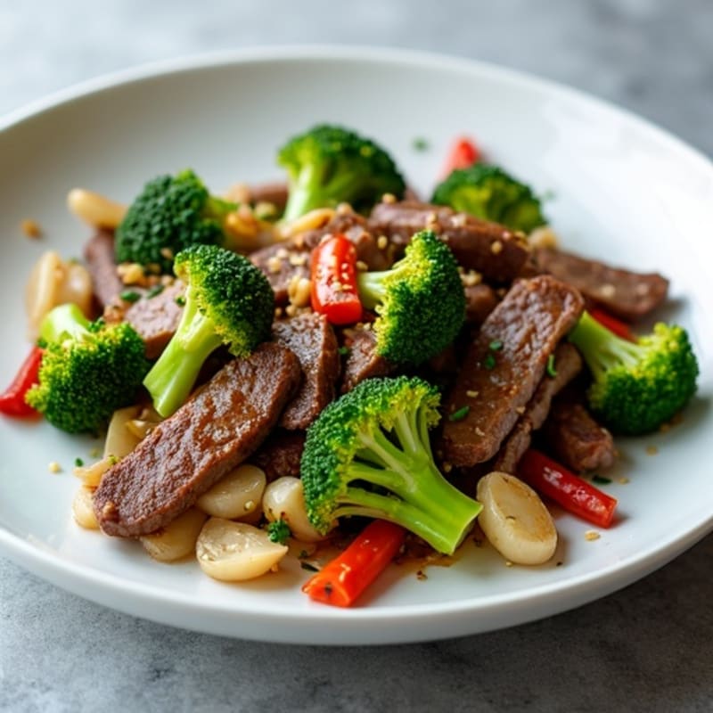 Lean Garlic Beef and Broccoli Stir-Fry