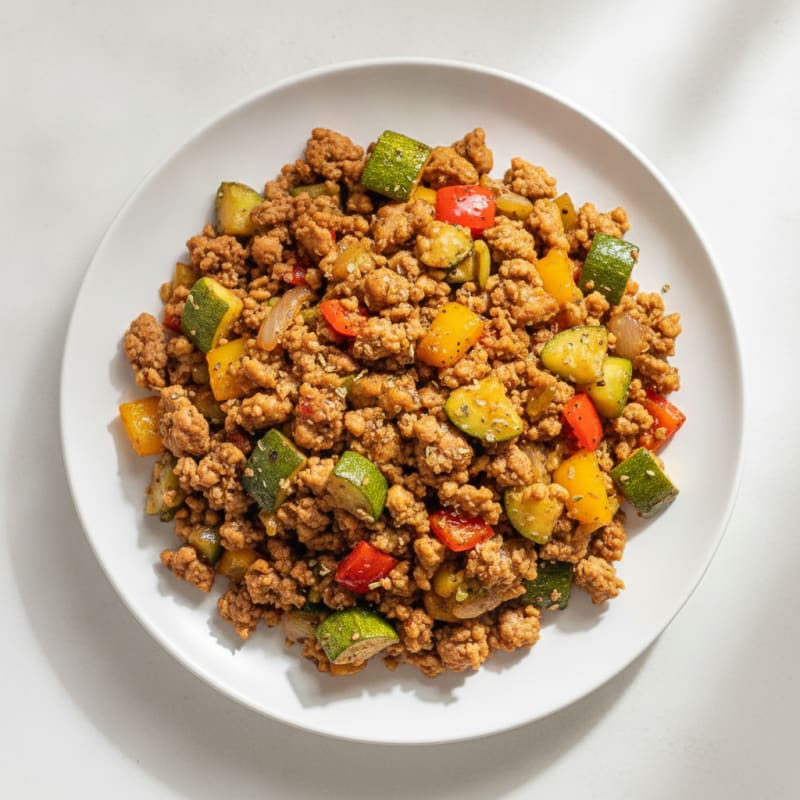 Savory Ground Turkey Skillet with Vegetables