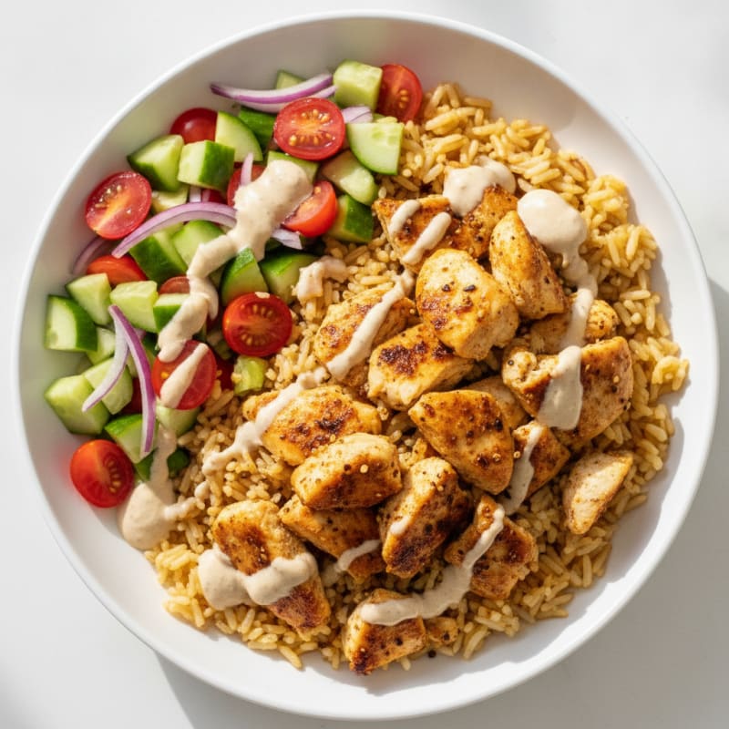 Chicken Shawarma Rice Bowl