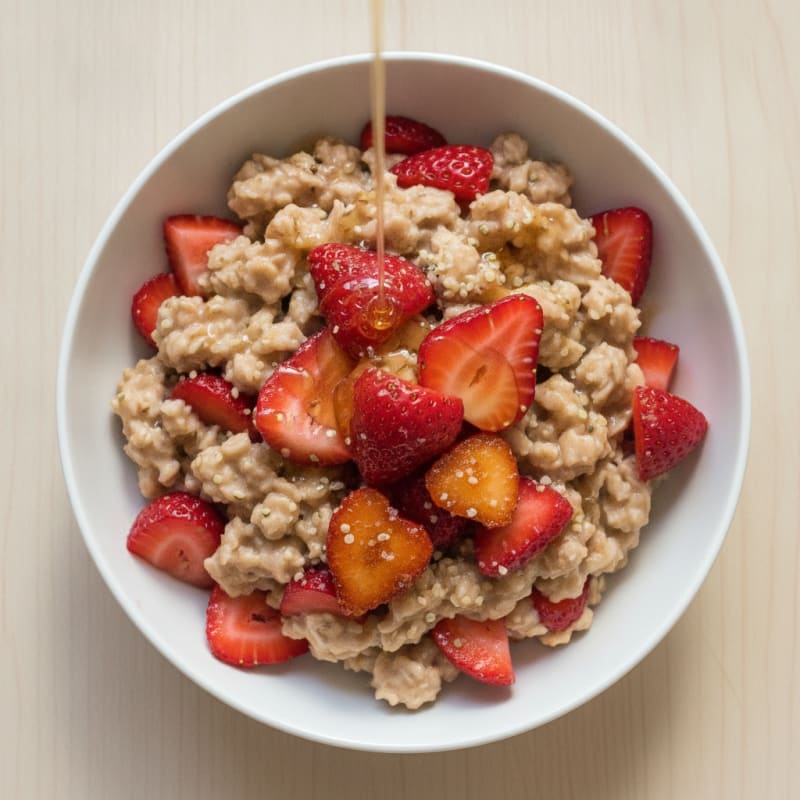 Strawberry Shortcake Overnight Oats