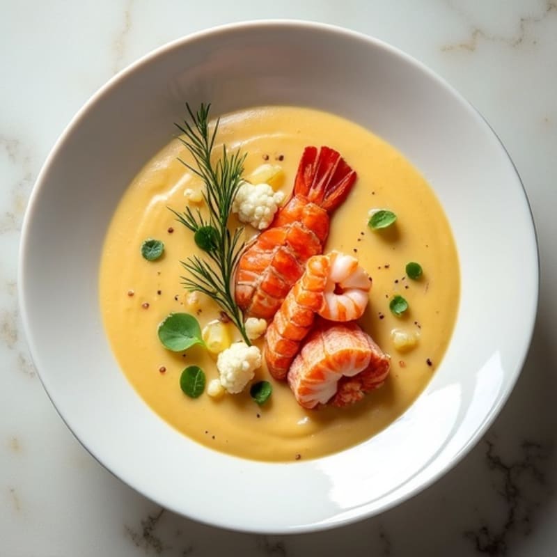 Silky Cauliflower Lobster Bisque