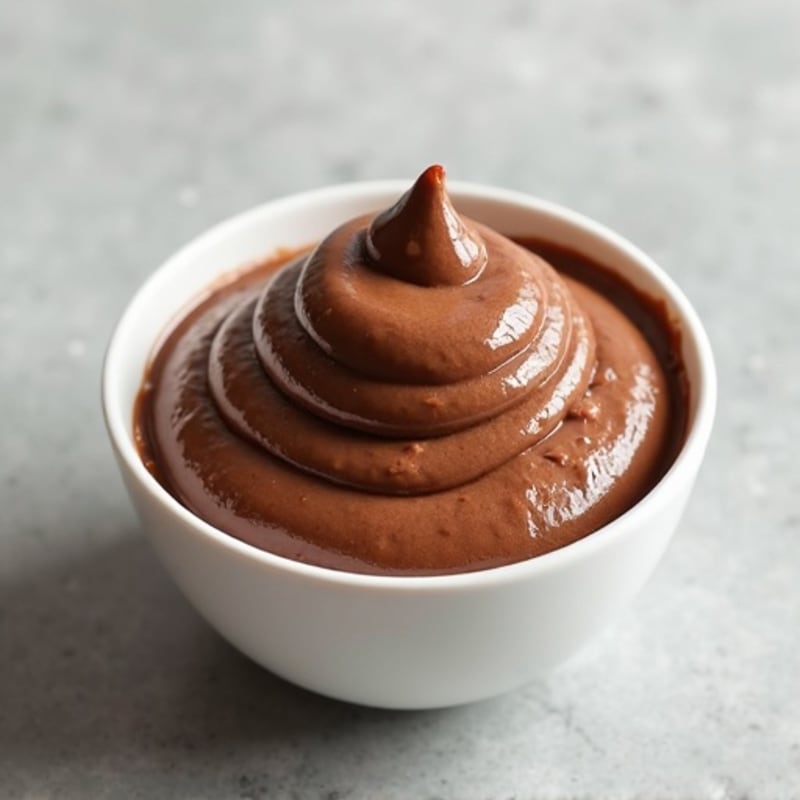 Protein Chocolate Pudding with Peanut Butter Swirl
