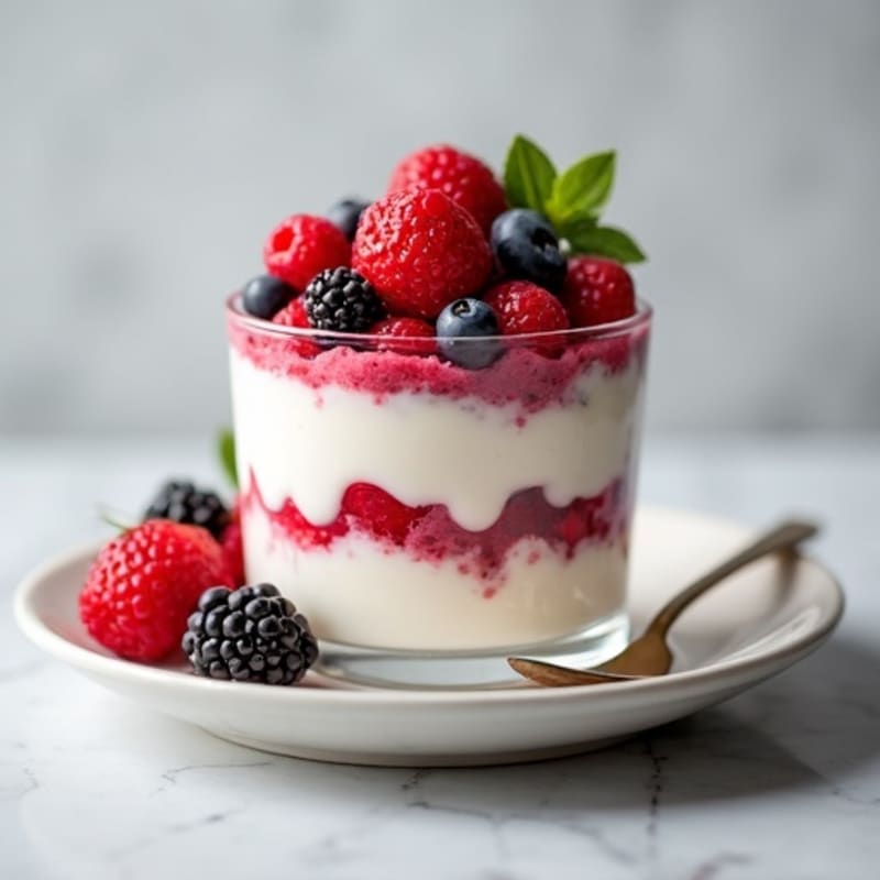 Creamy Cottage Cheese and Berry Protein Parfait