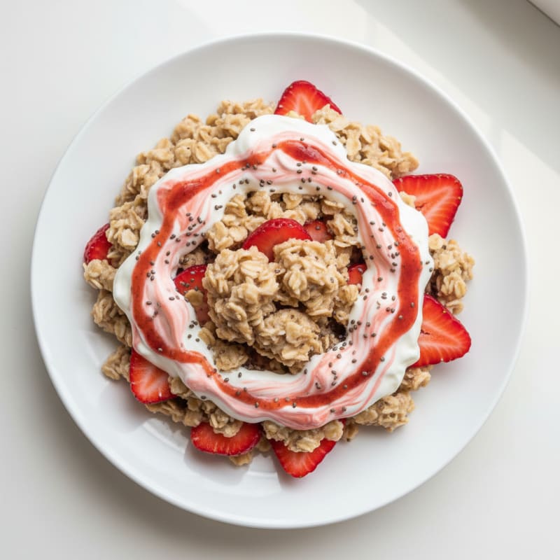 Strawberry Shortcake Overnight Oats
