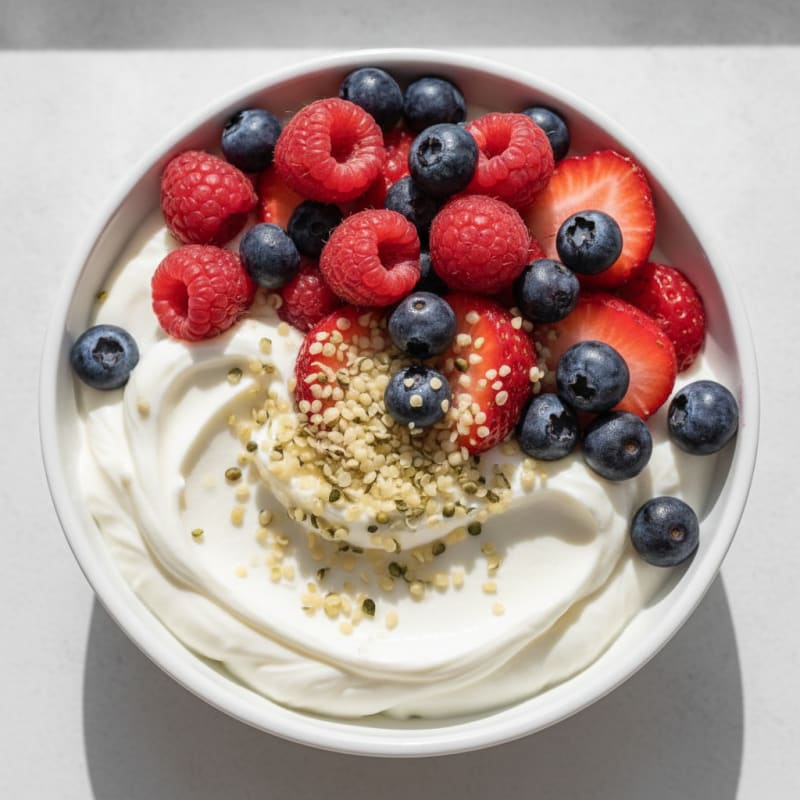 Creamy Greek Yogurt Protein Parfait with Mixed Berries