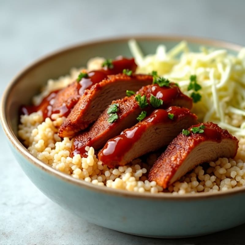 Slow-Cooked Smoky BBQ Pulled Pork Bowl