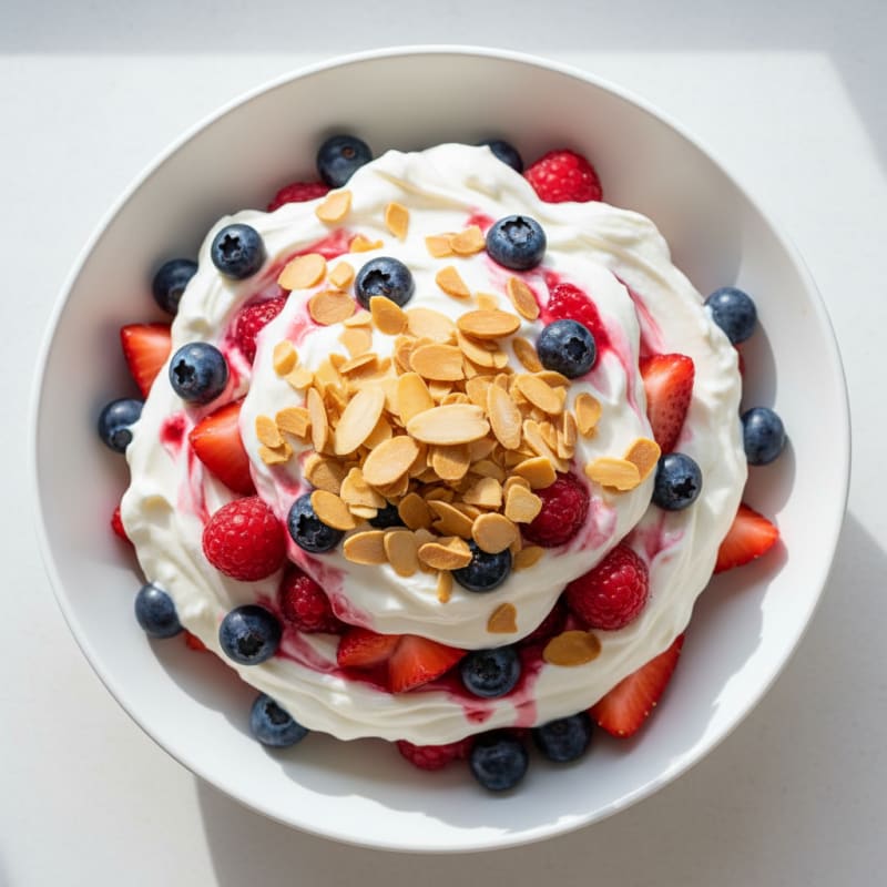 Creamy Greek Yogurt Protein Parfait with Mixed Berries