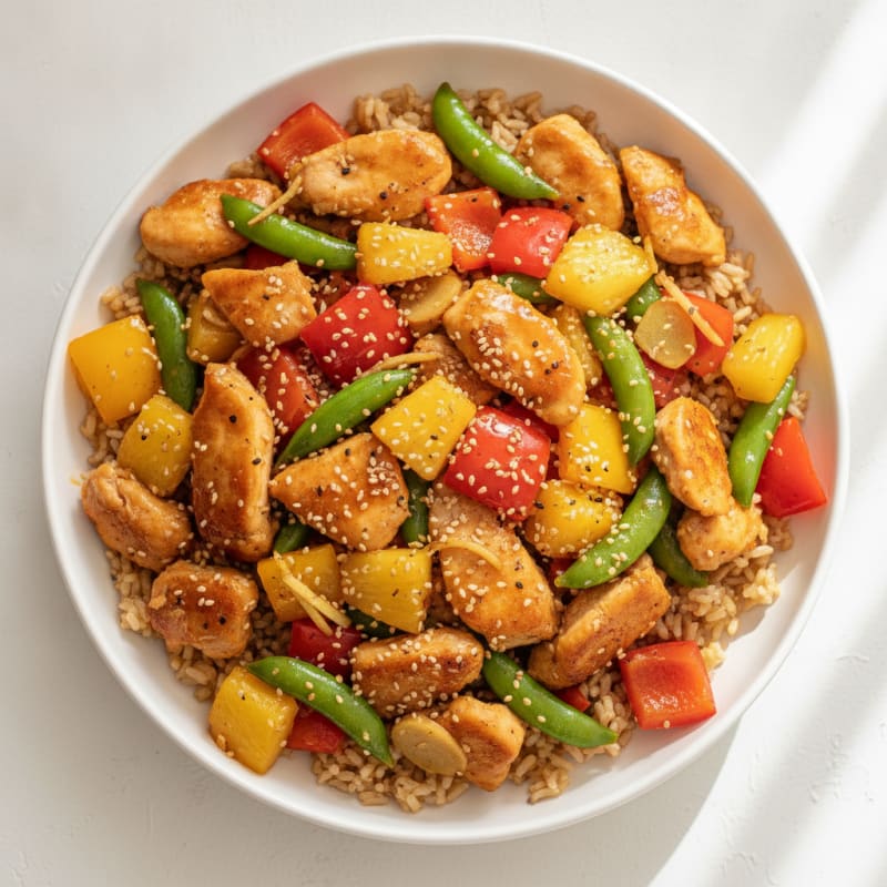 Sweet and Sour Chicken Stir-Fry