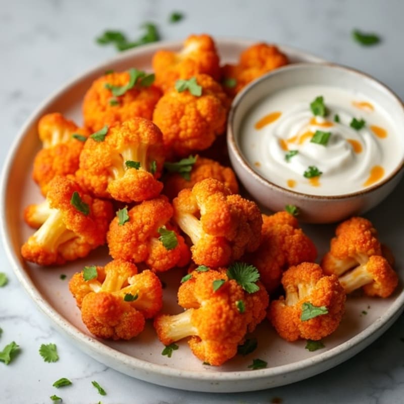 Crispy Buffalo Cauliflower Bites