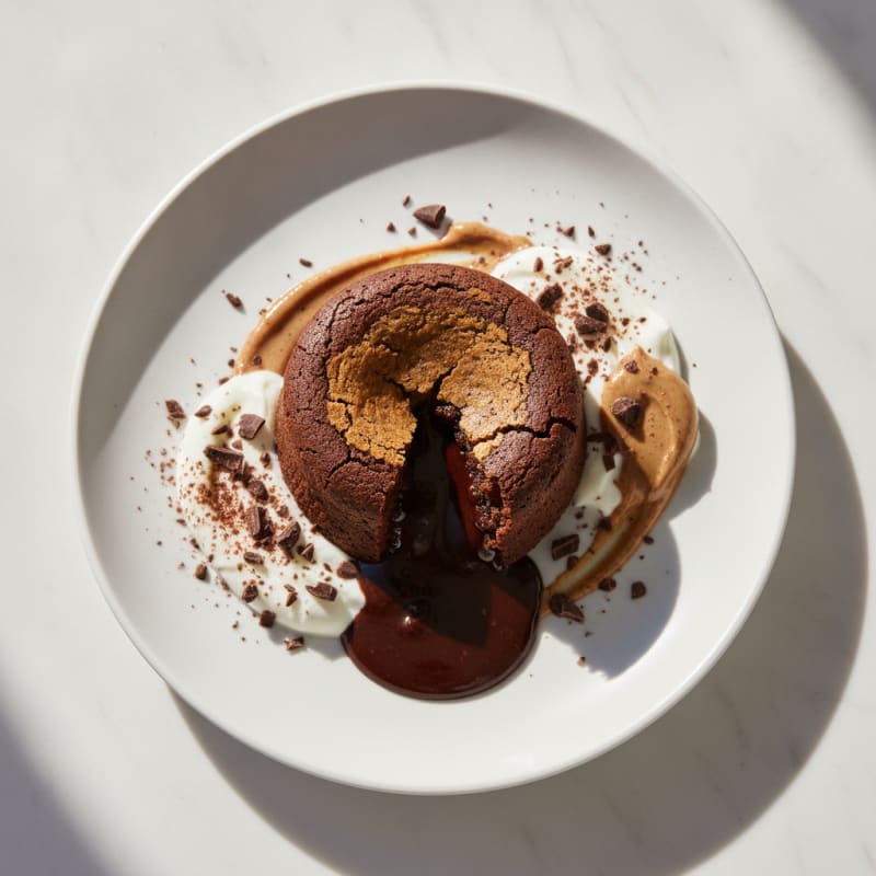 High-Protein Molten Chocolate Lava Cake