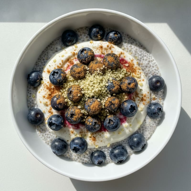 Berry Chia Seed Pudding Parfait