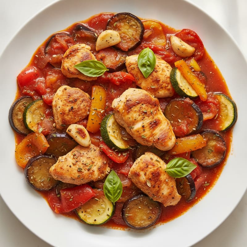 Roasted Vegetable Ratatouille with Herbs
