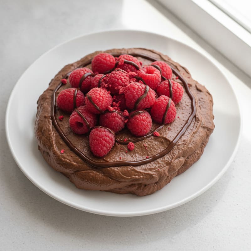 Silky Chocolate Protein Mousse with Fresh Berries