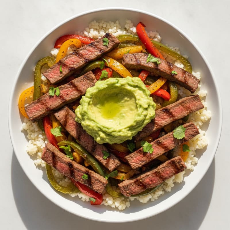 Seared Steak Fajita Bowl