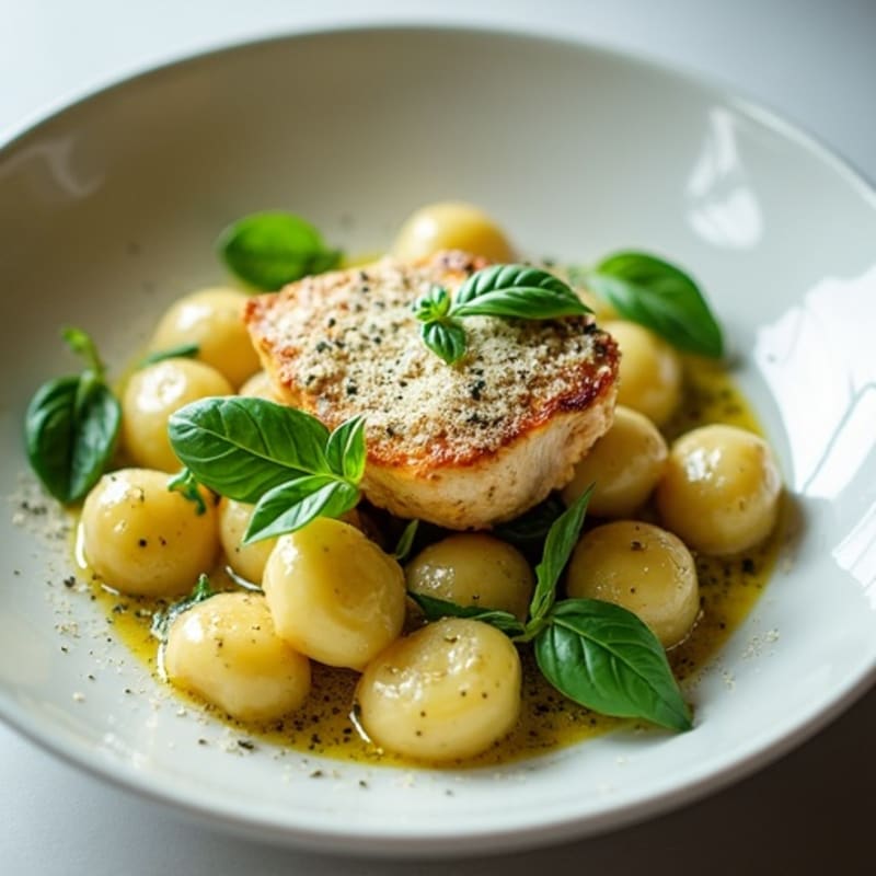 Creamy Basil Pesto Chicken Gnocchi
