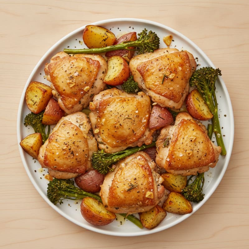 Sheet Pan Lemon Herb Chicken Thighs