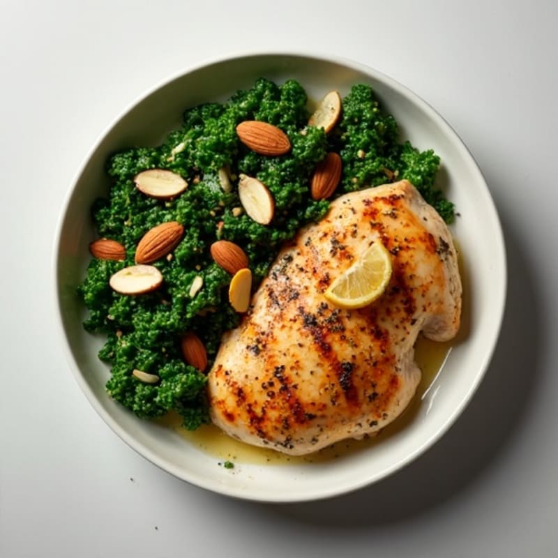 Herb-Roasted Chicken and Crispy Kale Salad