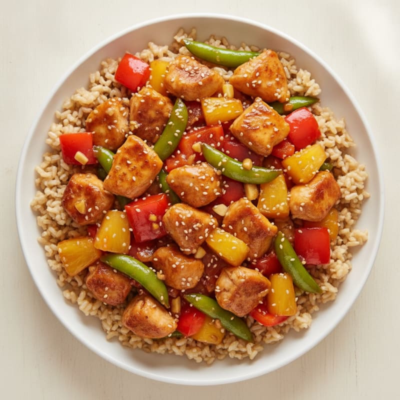 Sweet and Sour Chicken Stir-Fry