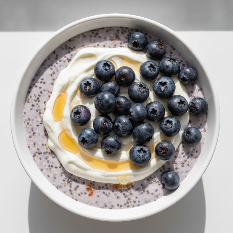 Berry Chia Pudding with Protein Boost