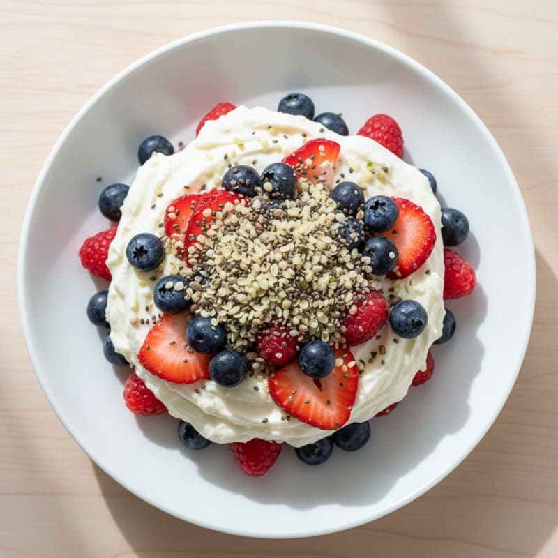 Creamy Greek Yogurt Protein Parfait with Mixed Berries