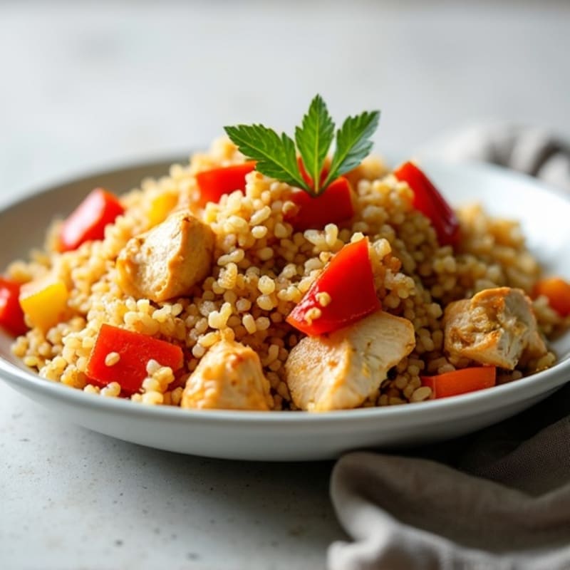Cauliflower Rice Chicken Stir-Fry