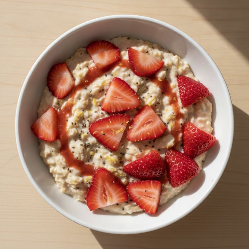 Strawberry Shortcake Overnight Oats