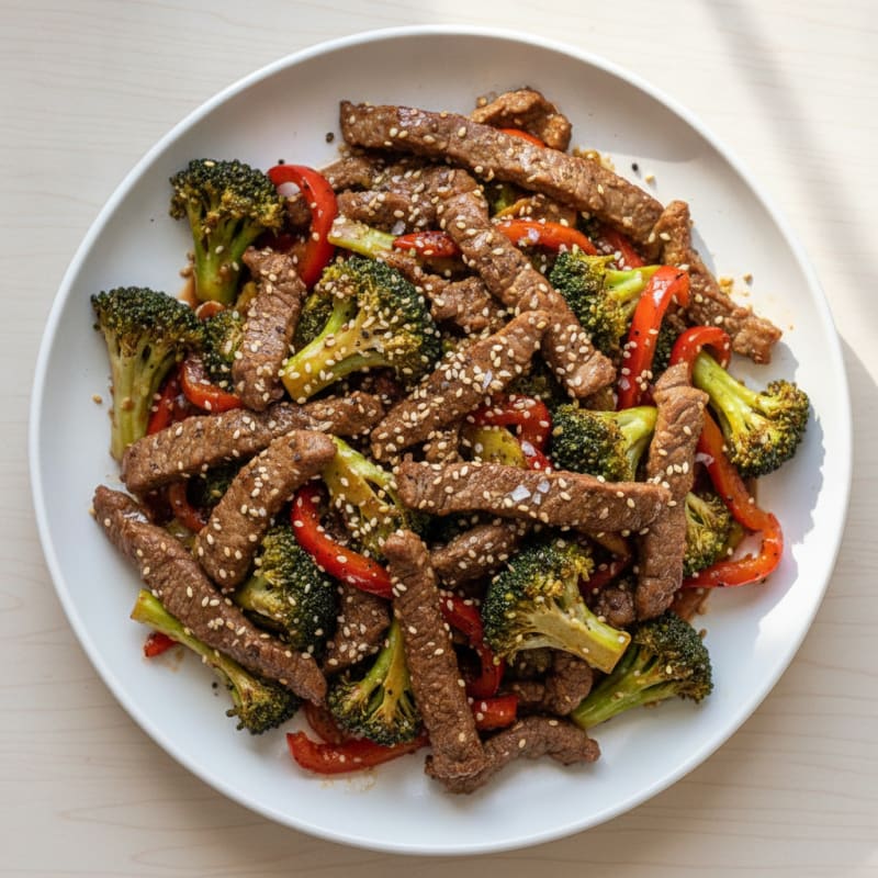 Sesame Beef & Broccoli Stir-Fry