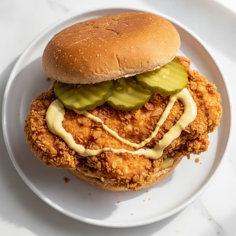 Buttermilk Fried Chicken Sandwich with Pickles