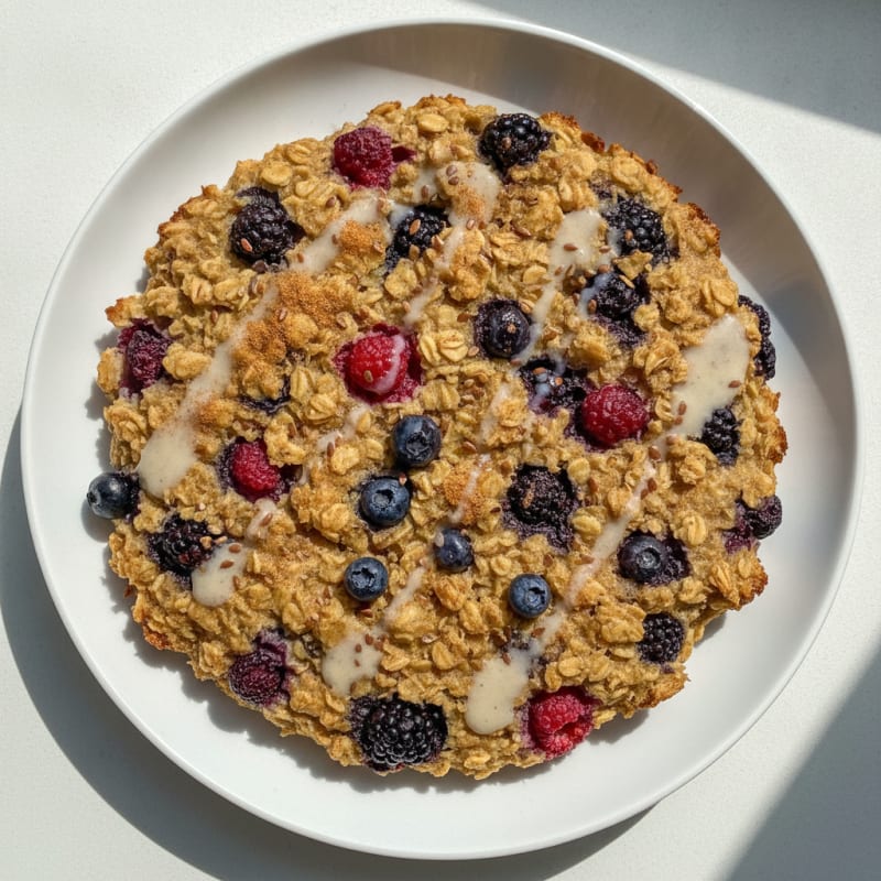 Baked Berry Protein Oatmeal
