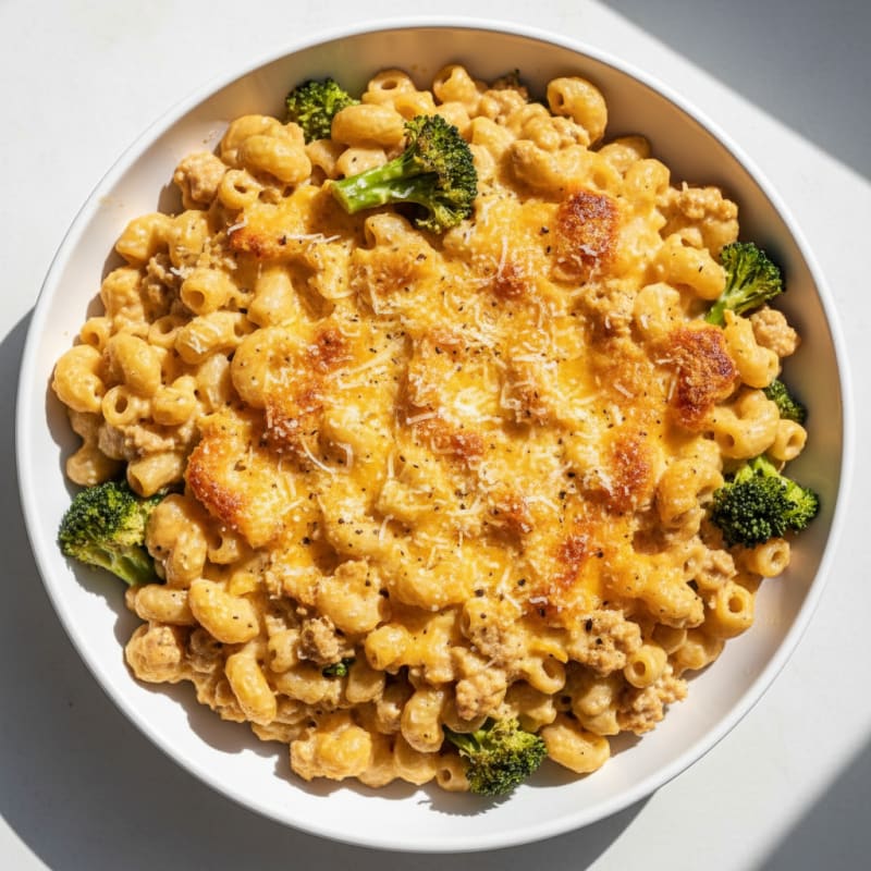 Creamy Golden Baked Macaroni and Cheese