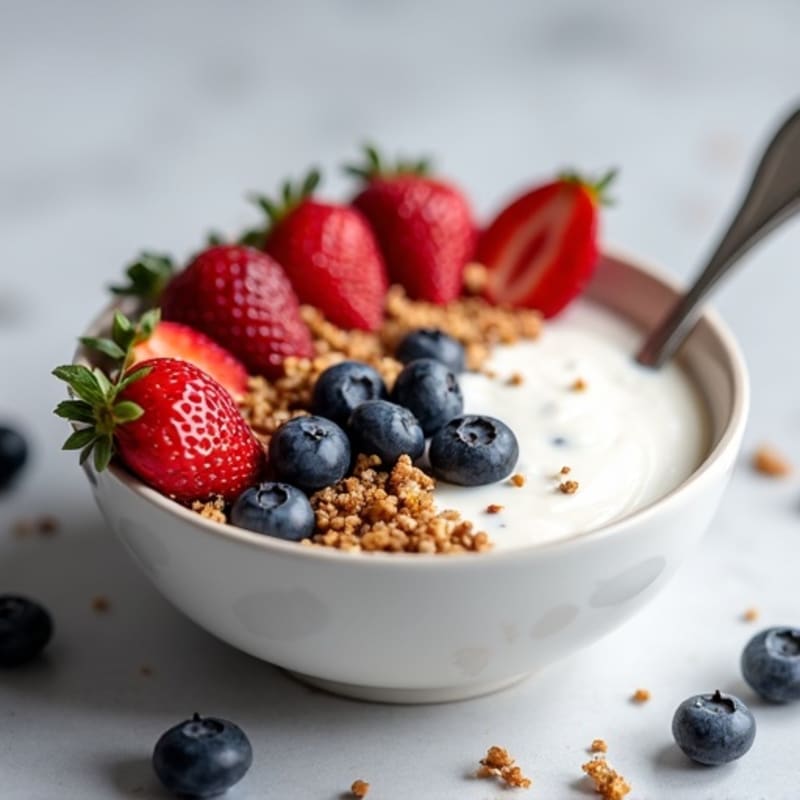 Creamy Greek Yogurt Protein Bowl with Mixed Berries