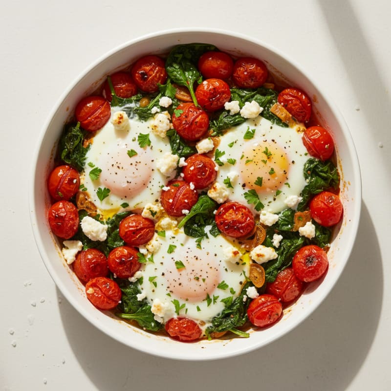 Baked Eggs with Roasted Tomatoes